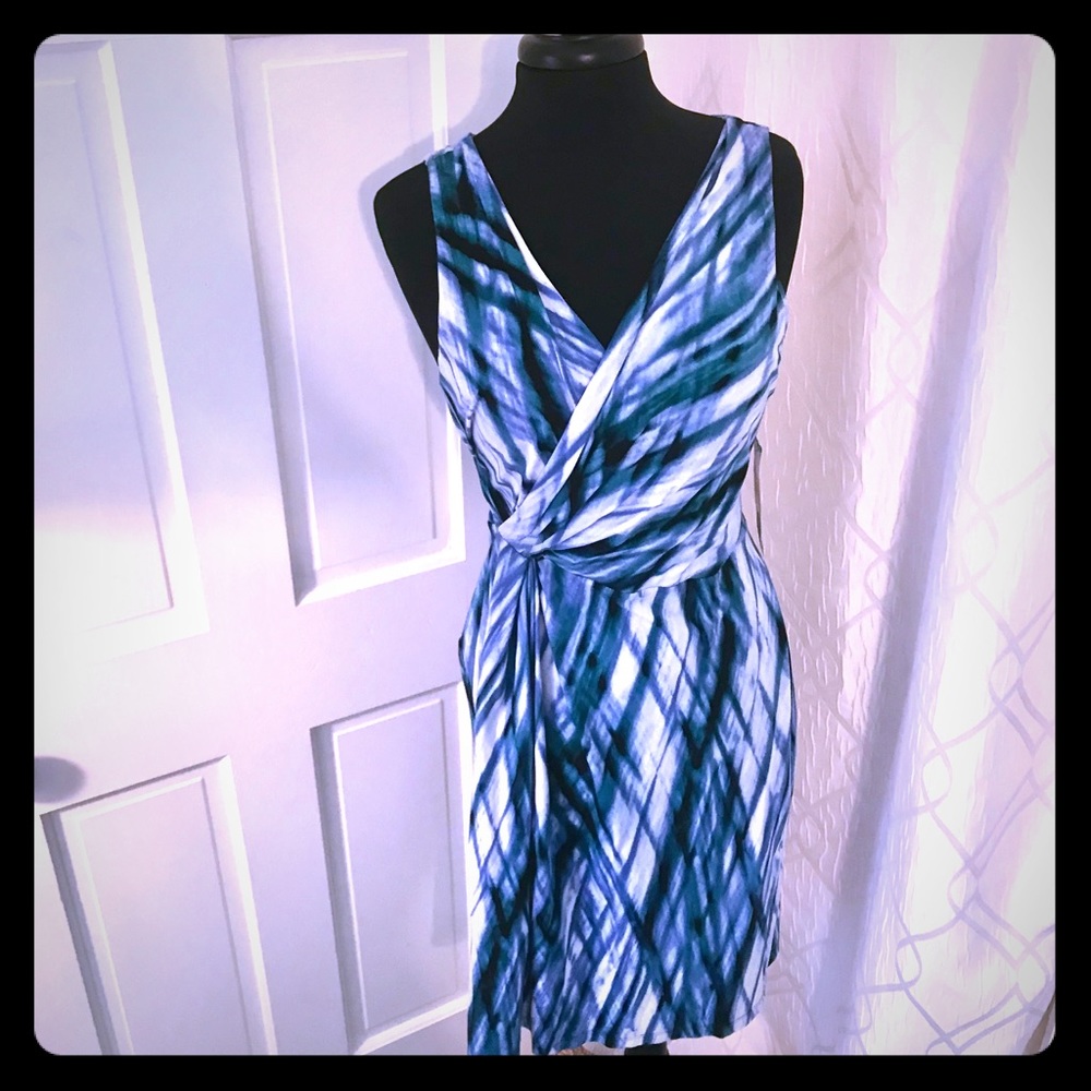 Ann Klein faux wrap dress